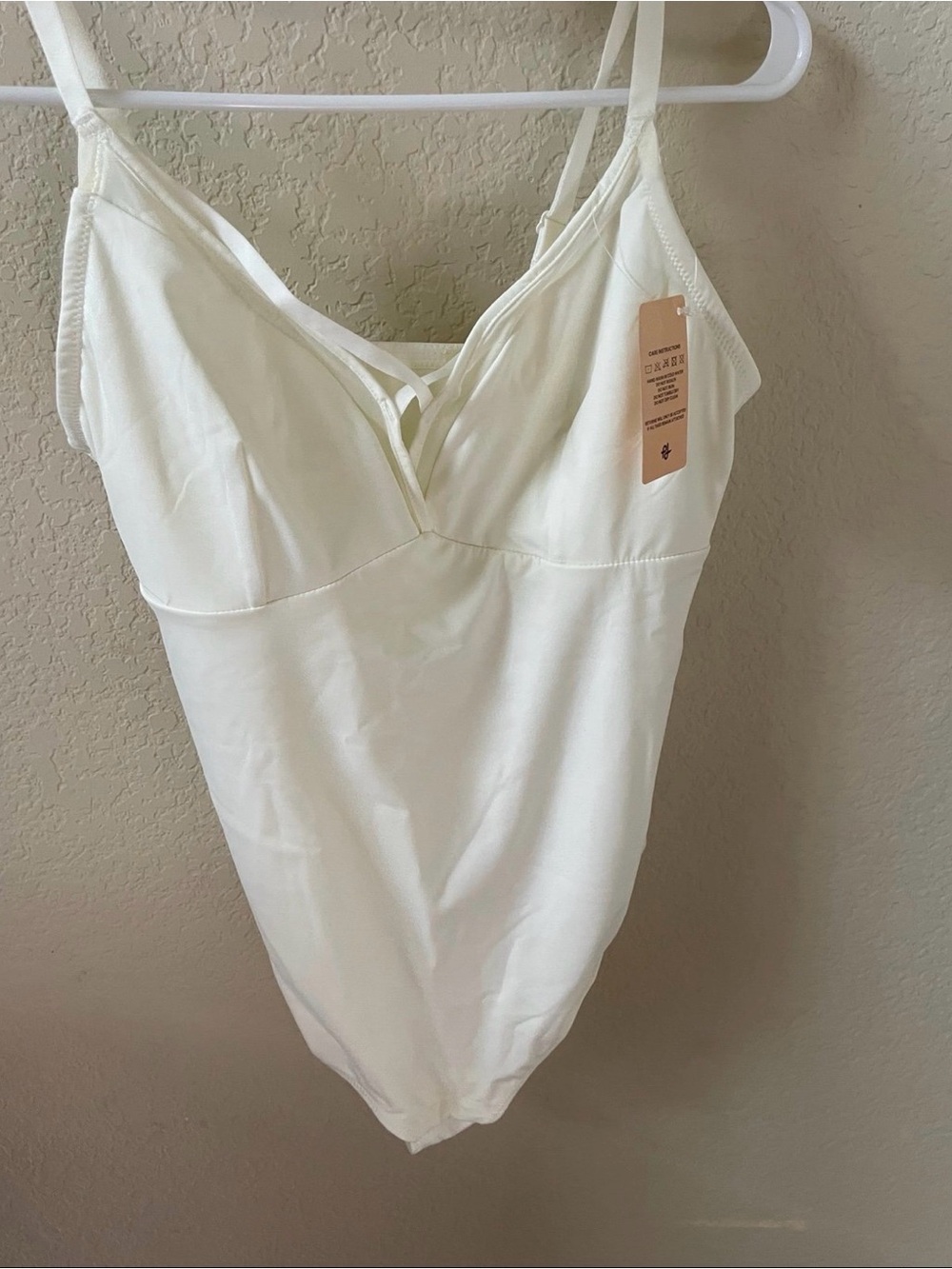 Popilush Women’s Seamless Cream Lingerie Bodysuit, Size XL (NWT)